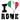 Unisex t-shirt - "I Love Rome" with scratchy flag
