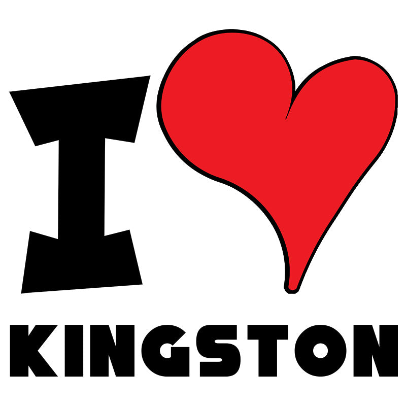 Unisex Sweatshirt - I Love Kingston Red