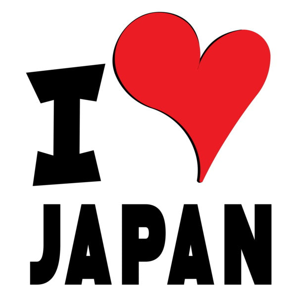 Unisex t-shirt - I Love Japan Red