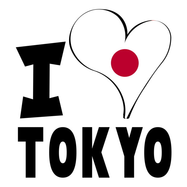 Unisex Hoodie - I Love Tokyo Flag