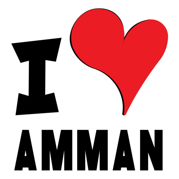 Unisex t-shirt - I Love Amman Red