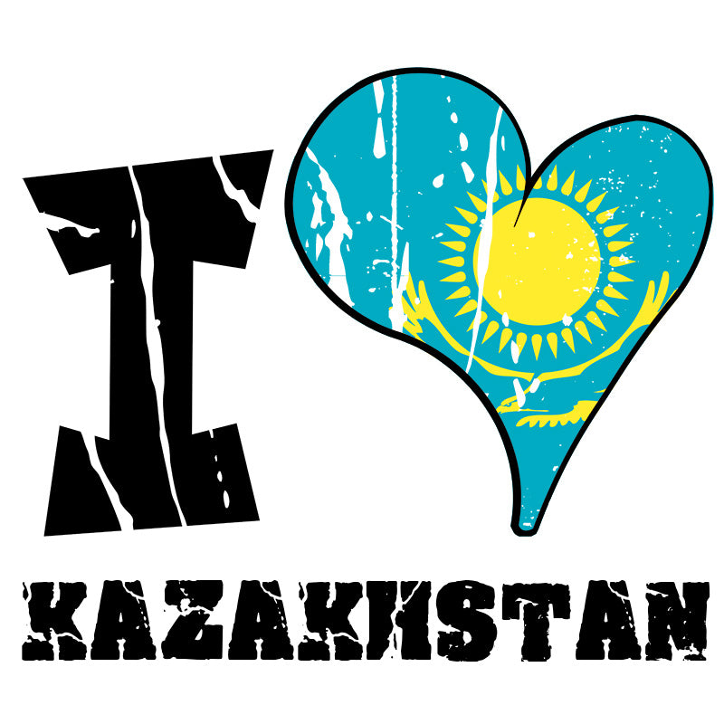 Unisex Hoodie - I Love Kazakhstan