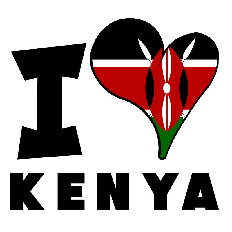 Unisex t-shirt - I Love Kenya Flag