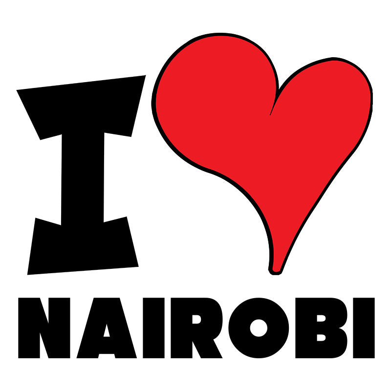 Unisex Hoodie - I Love Nairobi Red