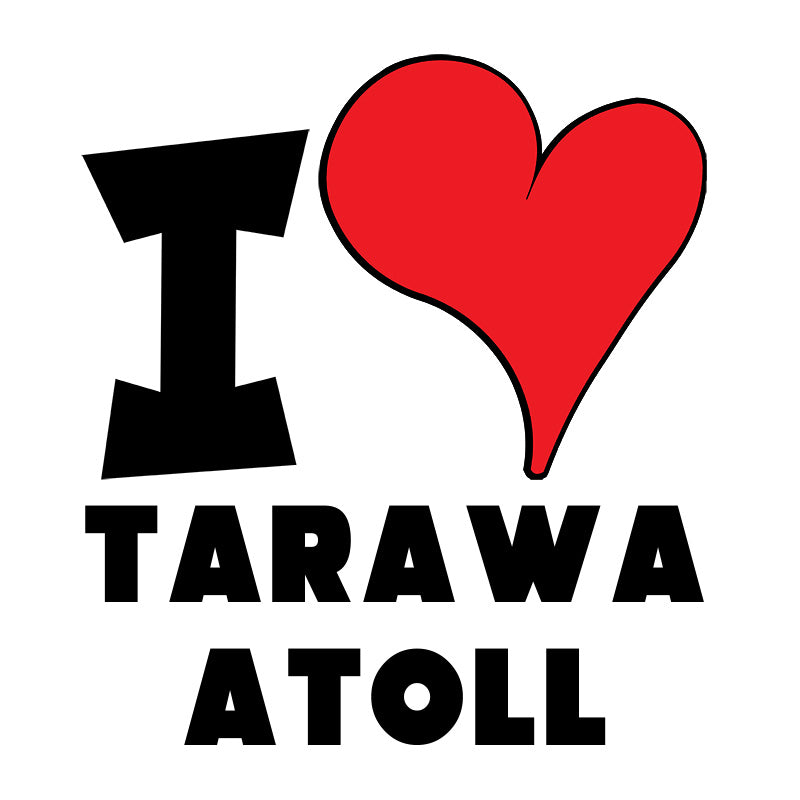 Unisex Sweatshirt - I Love Tarawa Atoll Red