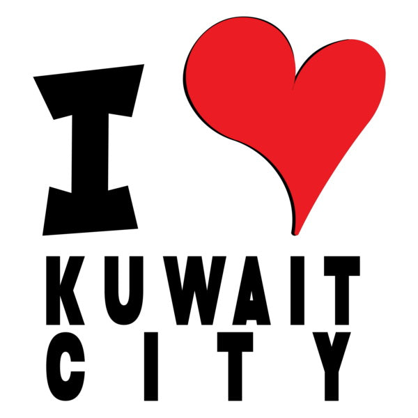 Unisex Hoodie - I Love Kuwait City Red