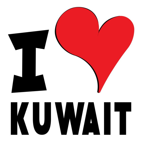 Unisex Sweatshirt - I Love Kuwait Red