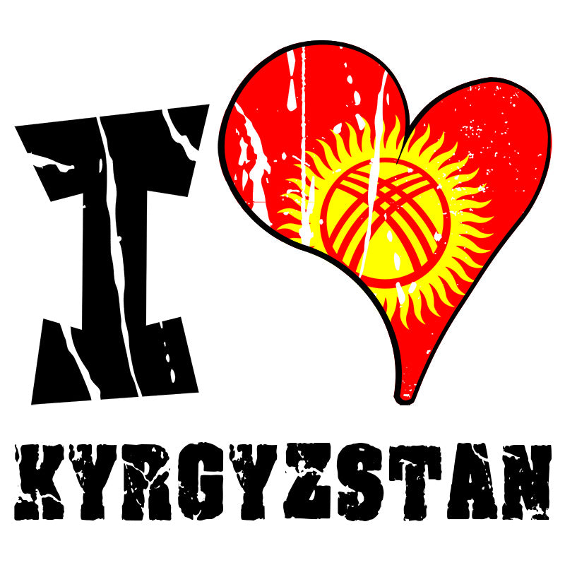 Unisex Hoodie - I Love Kyrgyzstan