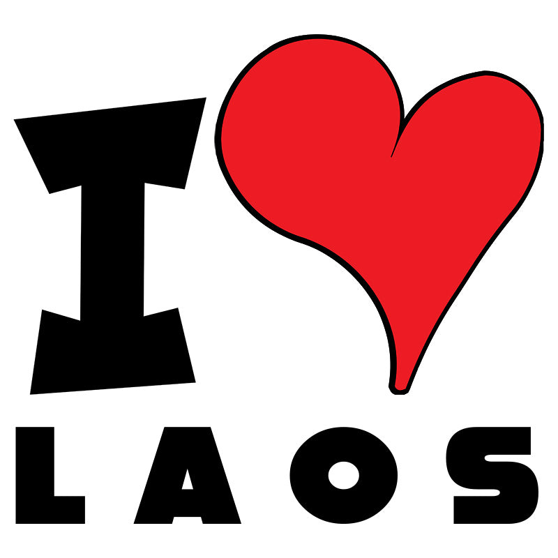 Unisex t-shirt - I Love Laos Red