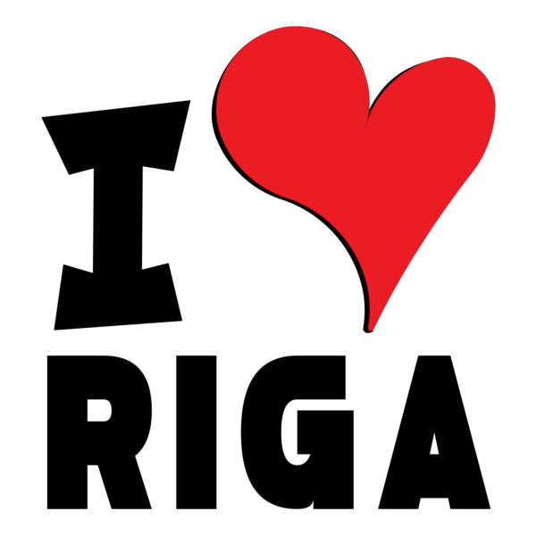 Unisex Hoodie - I Love Riga Red