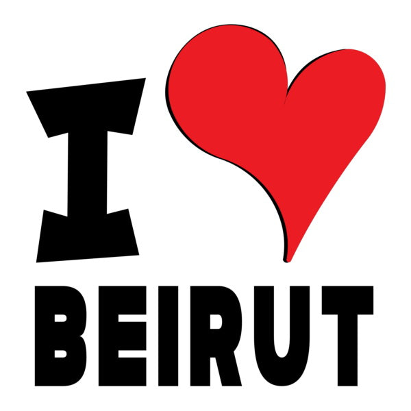 Unisex Hoodie - I Love Beirut Red