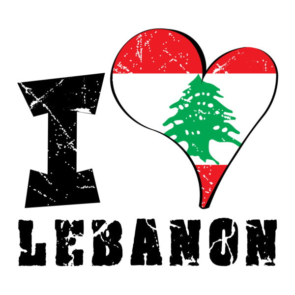 Unisex Hoodie - I Love Lebanon