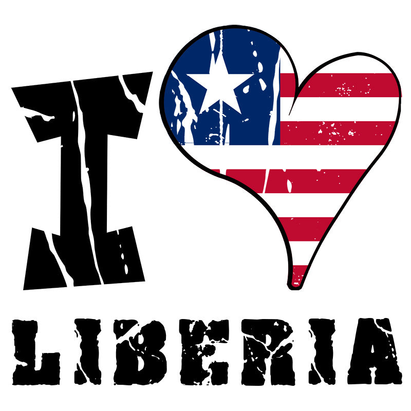 Unisex Hoodie - I Love Liberia