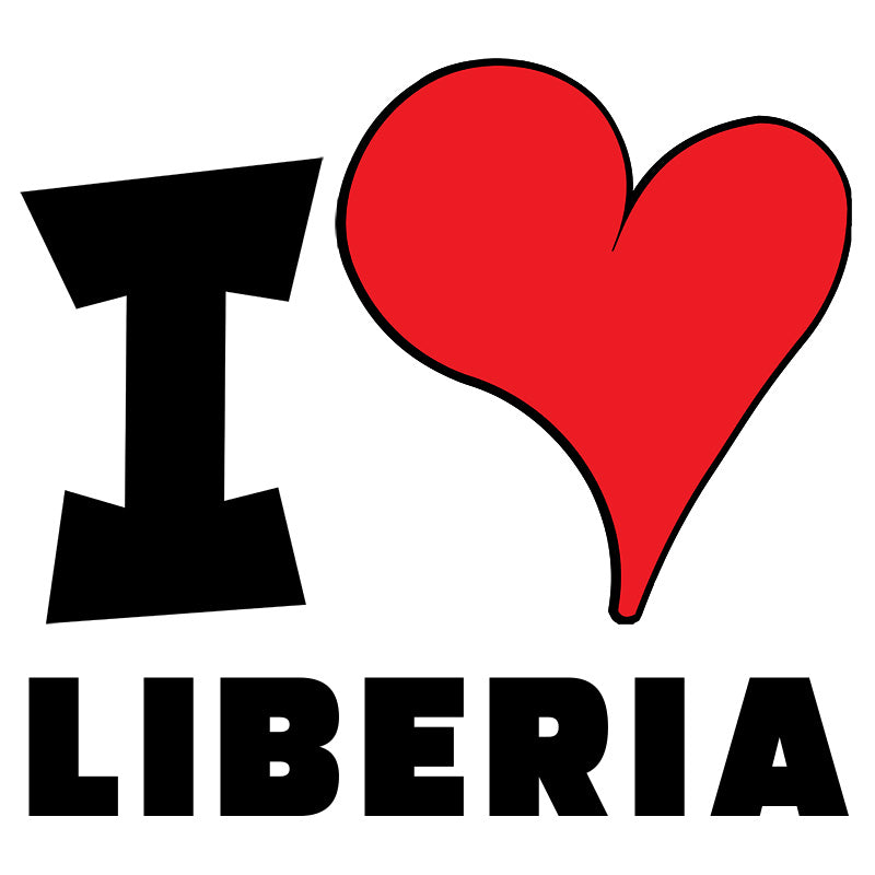 Unisex t-shirt - I Love Liberia Red