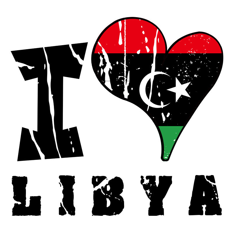 Unisex Hoodie - I Love Libya