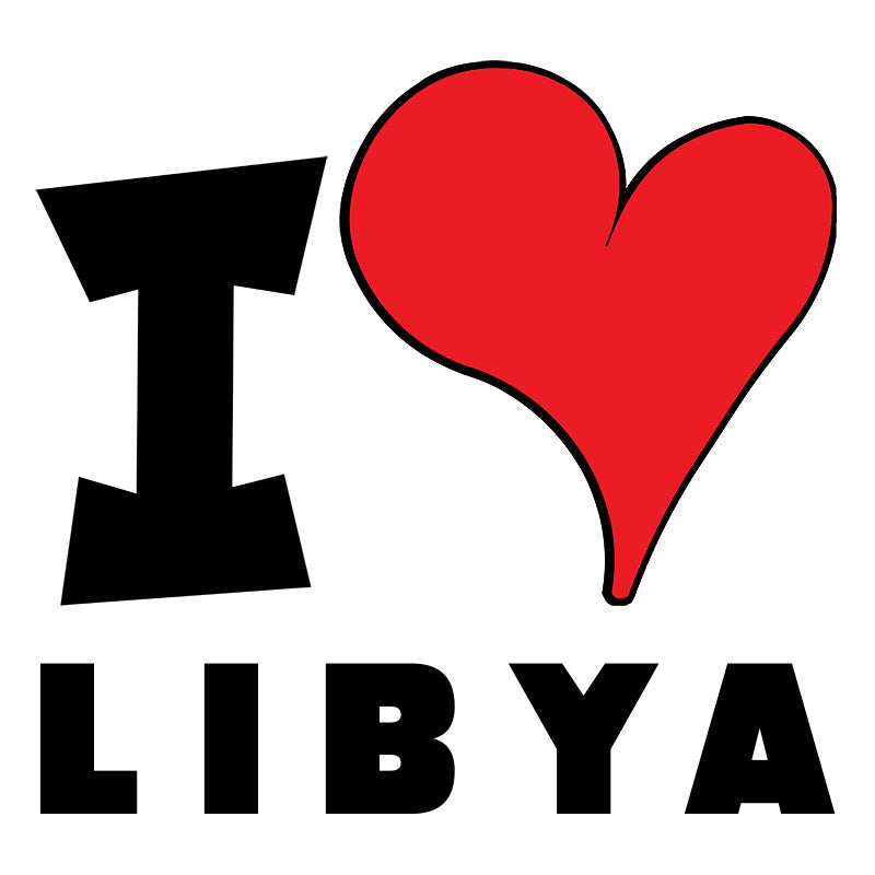 Unisex t-shirt - I Love Libya Red