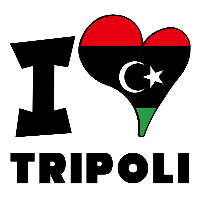 Unisex Sweatshirt - I Love Tripoli Flag