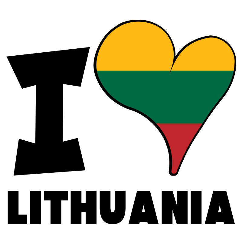 Unisex t-shirt - I Love Lithuania Flag