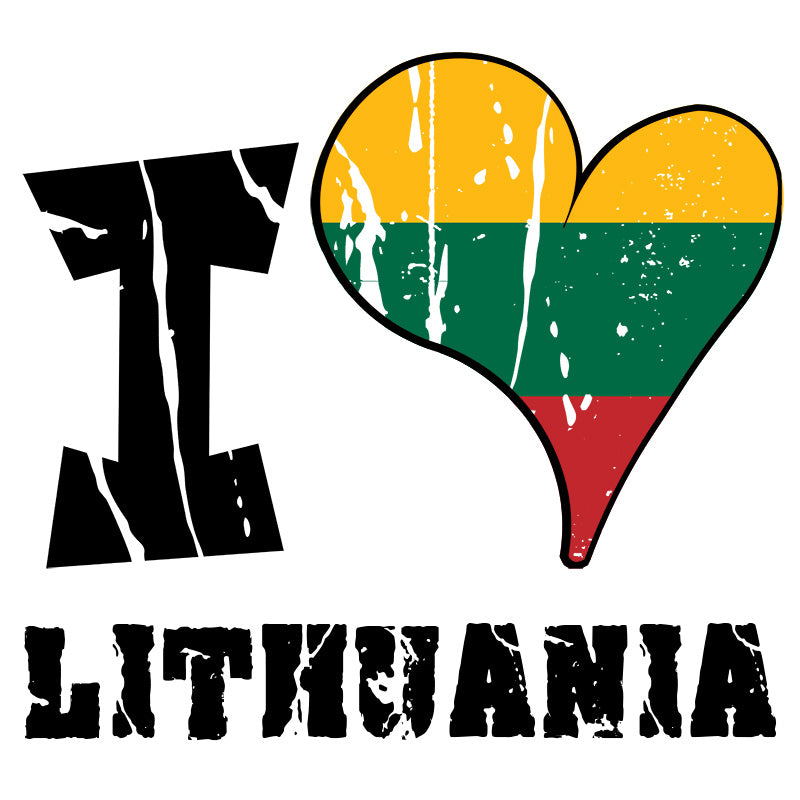 Unisex Hoodie - I Love Lithuania