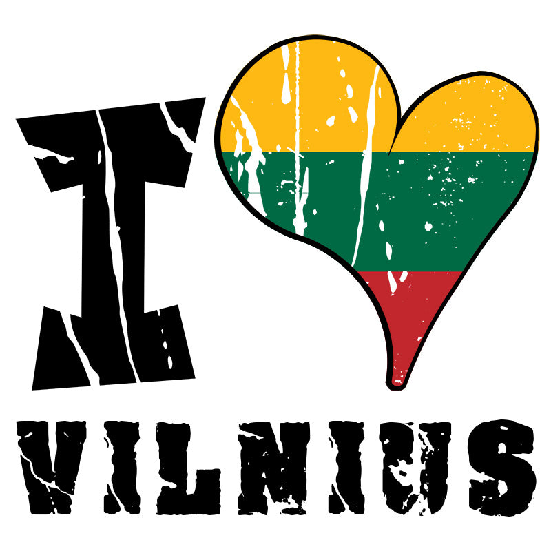 Unisex Hoodie - I Love Vilnius