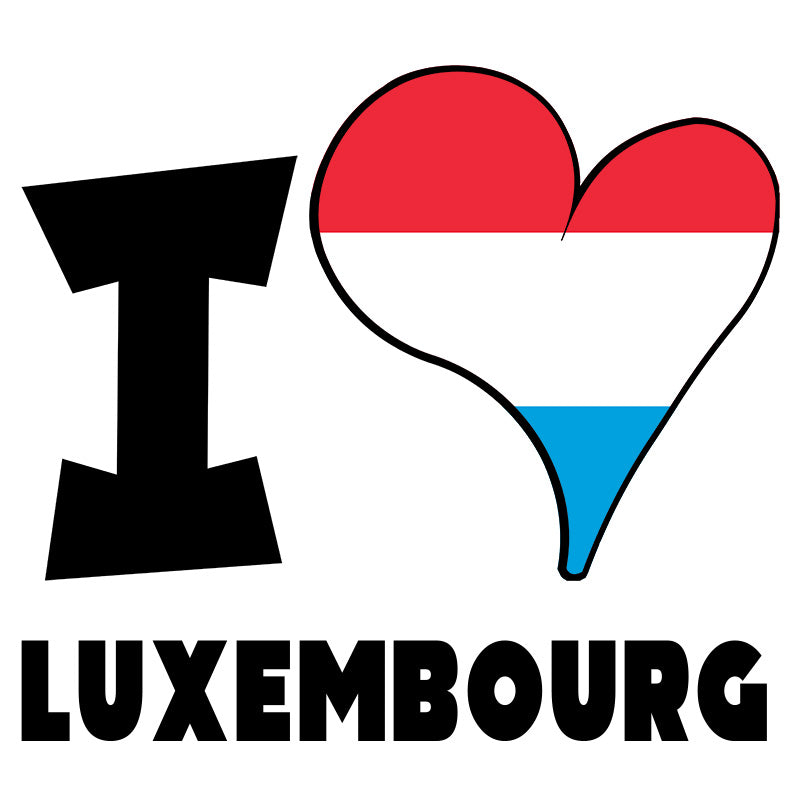 Unisex t-shirt - I Love Luxembourg Flag