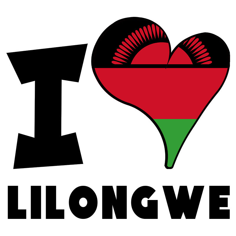 Unisex Hoodie - I Love Lilongwe Flag