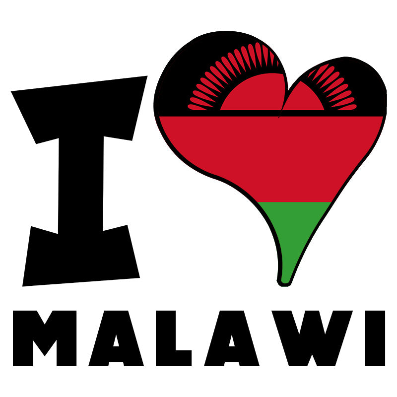 Unisex Hoodie - I Love Malawi Flag