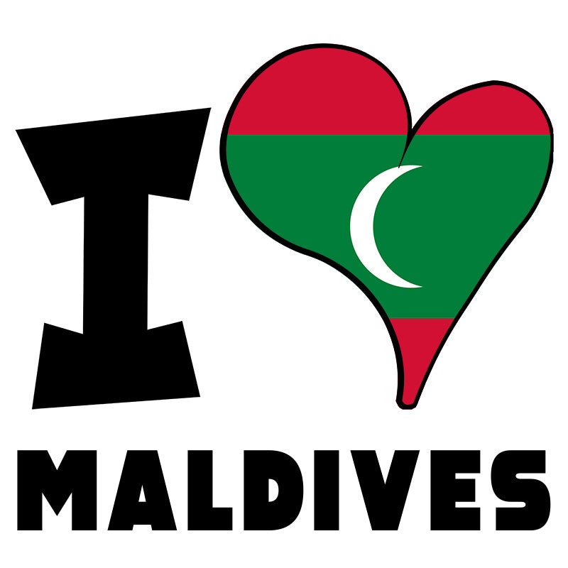 Unisex t-shirt - I Love Maldives Red