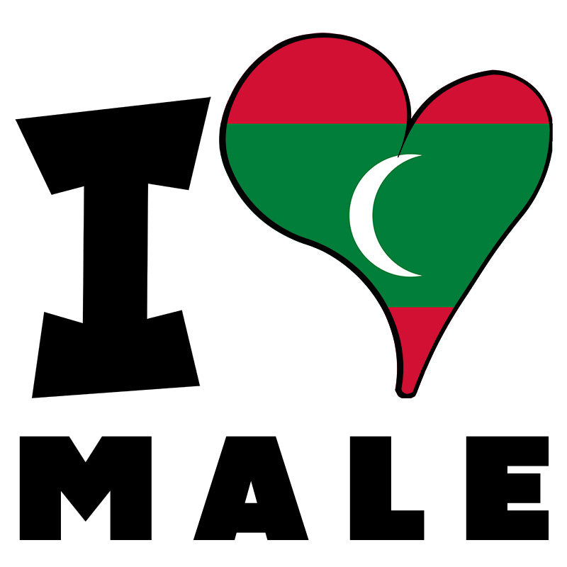 Unisex t-shirt - I Love Male Flag