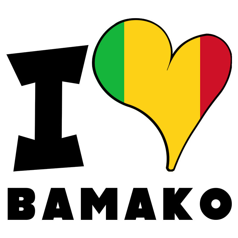 Unisex t-shirt - I Love Bamako Flag