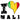 Unisex t-shirt - I Love Mali with scratchy flag