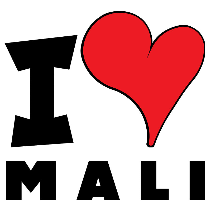 Unisex t-shirt - I Love Mali Red