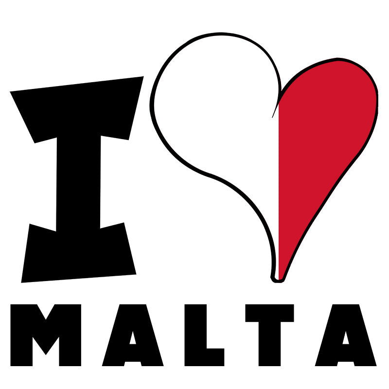 Unisex t-shirt - I Love Malta Flag