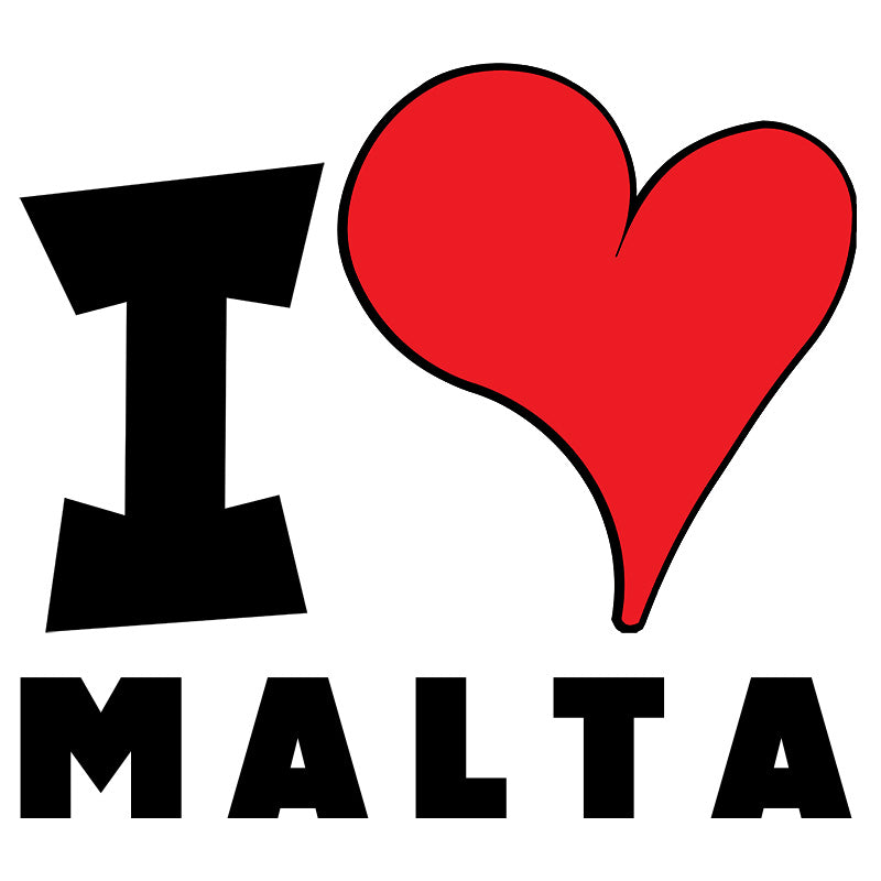 Unisex Hoodie - I Love Malta Red