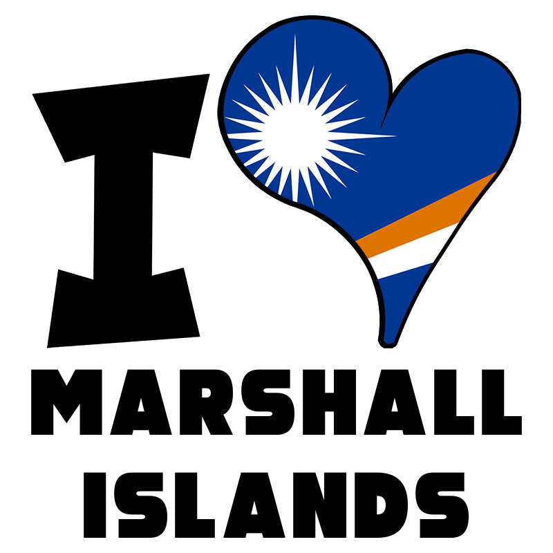 Unisex t-shirt - I Love Marshall Islands Flag