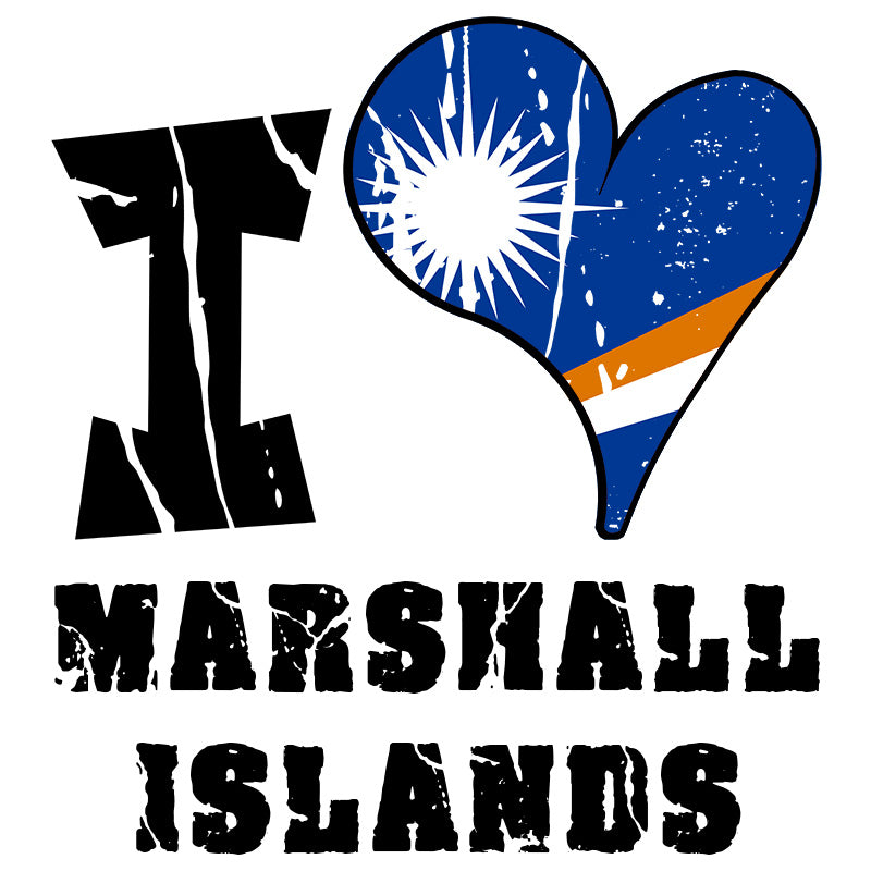 Unisex Hoodie - I Love Marshall Islands