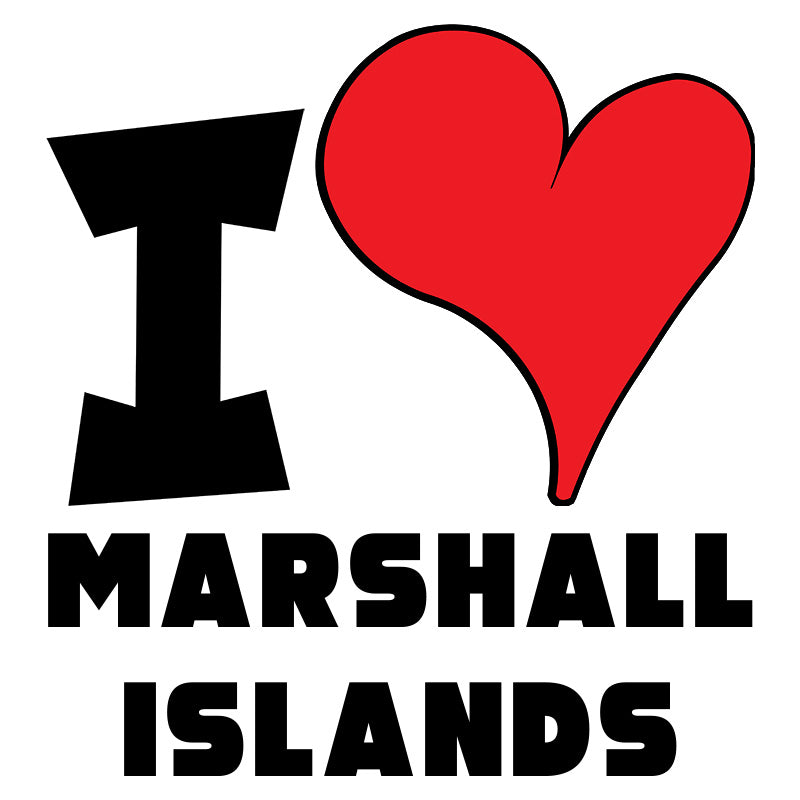 Unisex Hoodie - I Love Marshall Islands Red