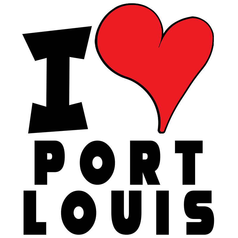 Unisex Sweatshirt - I Love Port Louis Red