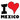 Unisex Hoodie - I Love Mexico Red