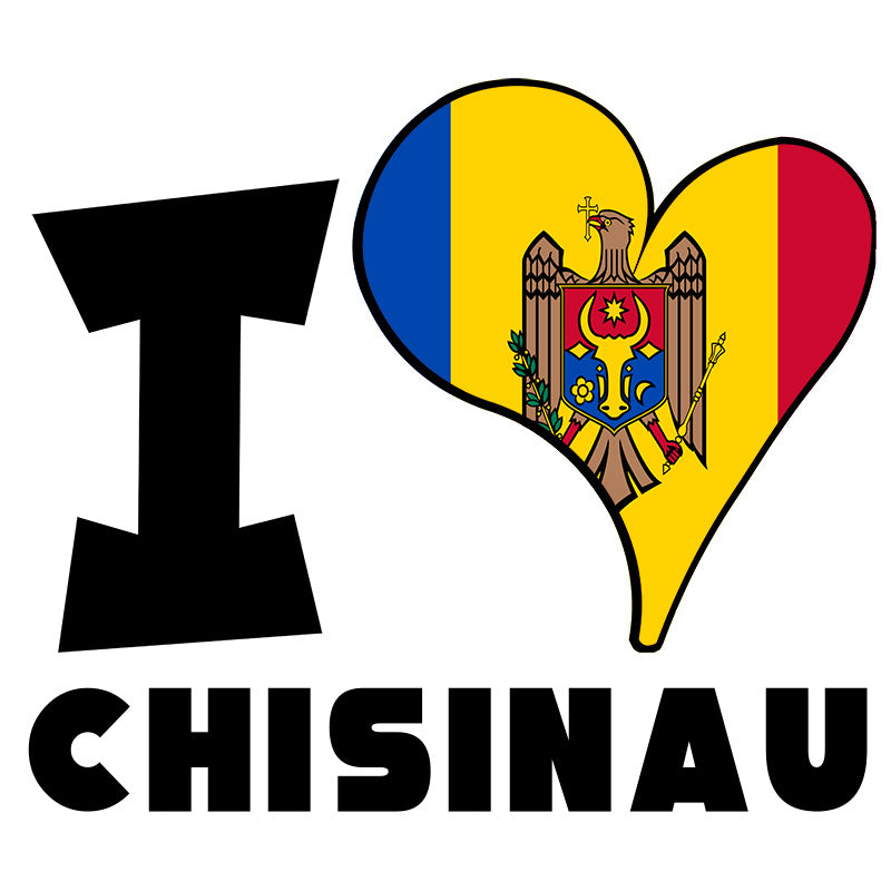 Unisex t-shirt - I Love Chișinău Flag