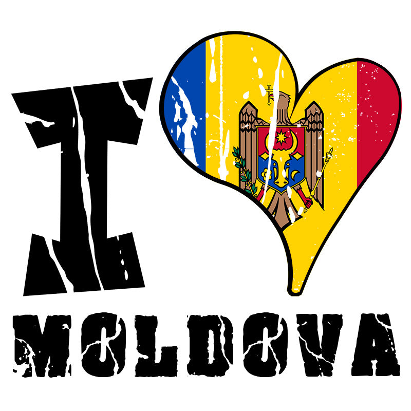 Unisex Hoodie - I Love Moldova