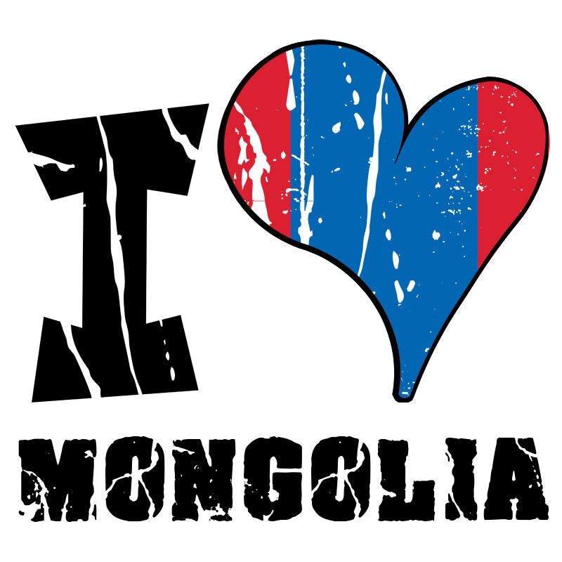 Unisex Hoodie - I Love Mongolia