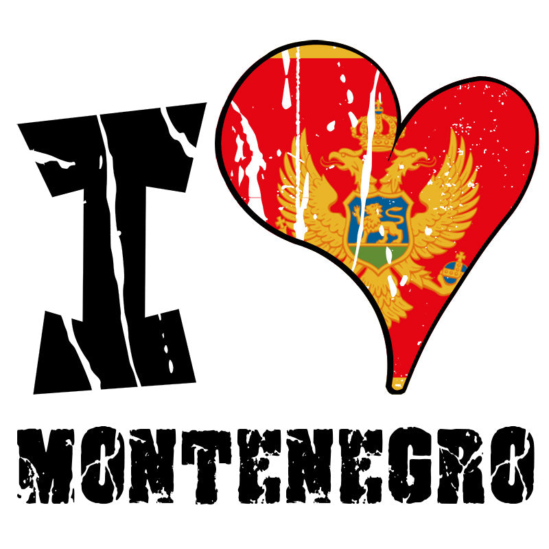 Unisex Hoodie - I Love Montenegro