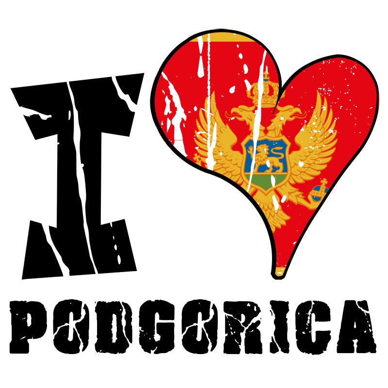 Unisex Hoodie - I Love Podgorica