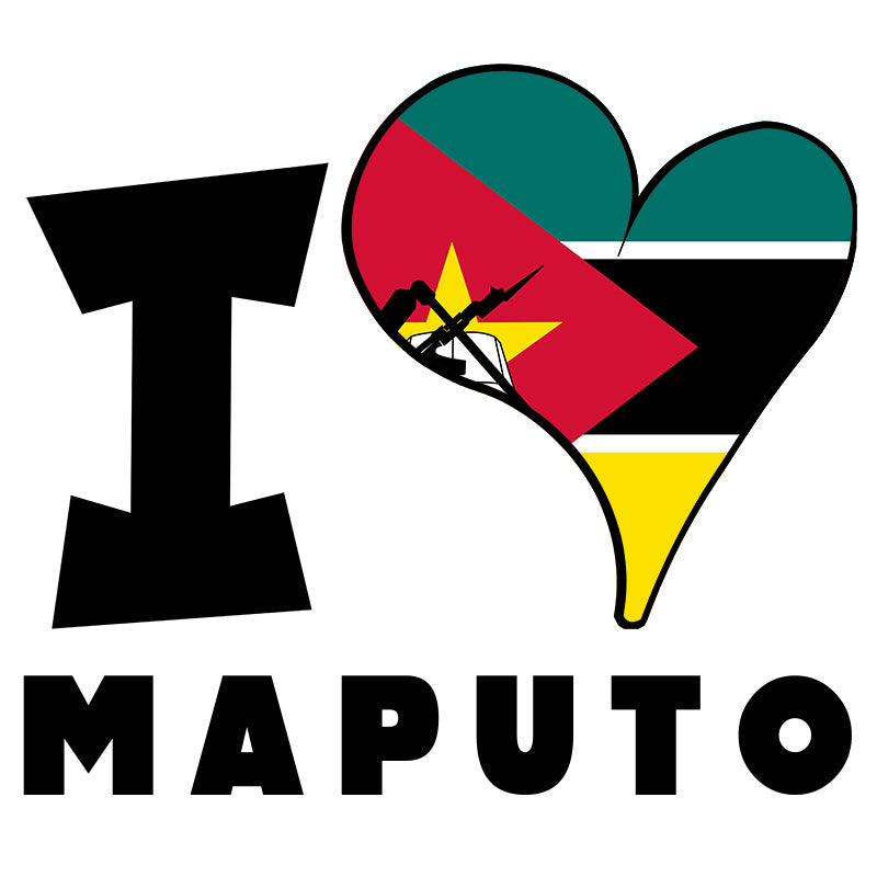 Unisex Hoodie - I Love Maputo Flag