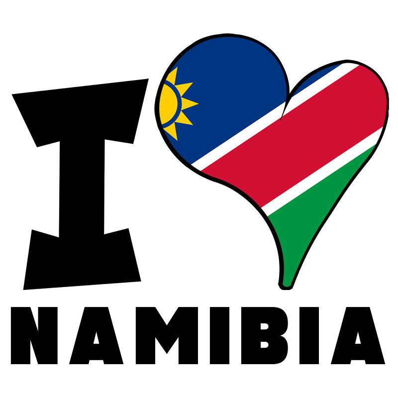 Unisex Hoodie - I Love Namibia Flag