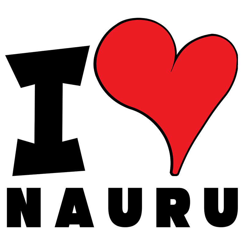 Unisex Sweatshirt - I Love Nauru Red