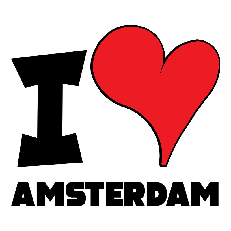 Unisex Sweatshirt - I Love Amsterdam Red