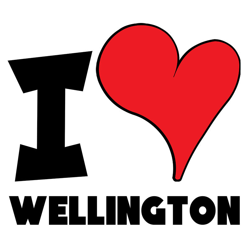 Unisex Sweatshirt - I Love Wellington Red