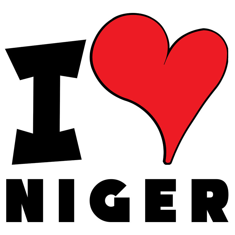 Unisex t-shirt - I Love Niger Red